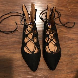 Nine West lace up flats